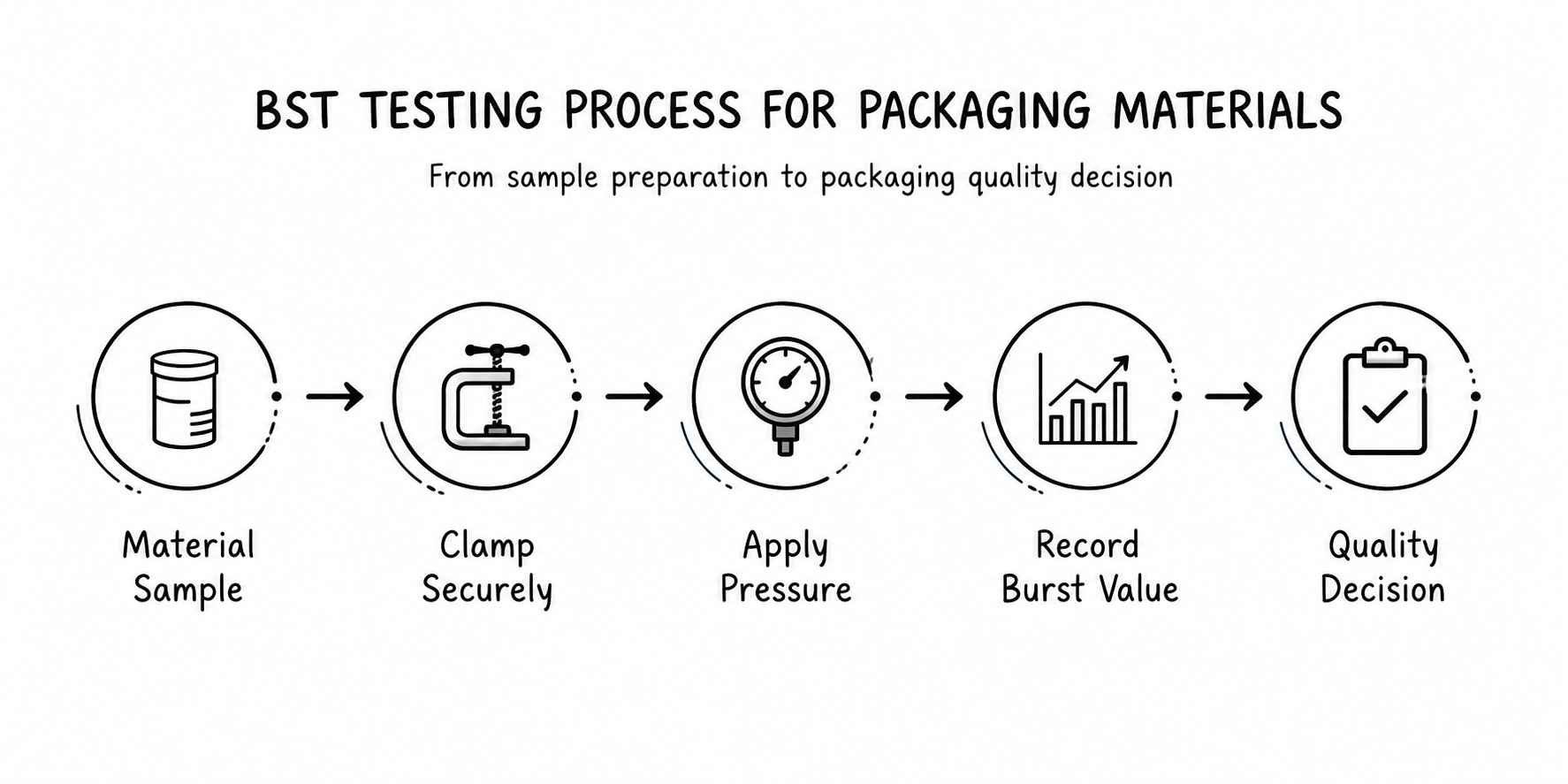 BST Testing Process for Packaging Materials